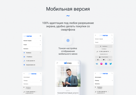 IntecUniverse - интернет-магазин с конструктором дизайна